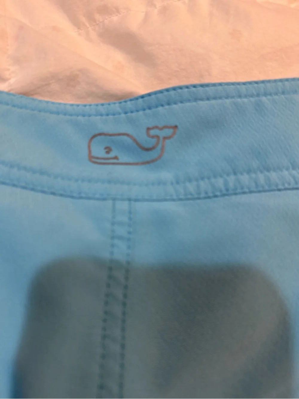 Vineyard Vines Men's Light Blue Swim Trunks.  Size 35. GUC.